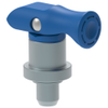 Spring Loaded Plunger, Press-in, Small Size, With hold-open feature, Blue - 56-461-008 - Southco