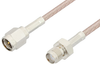 SMA Male to SMA Female Cable 18 Inch Length Using 75 Ohm RG179 Coax, RoHS - PE3102LF-18 - Pasternack