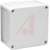 ENCLOSURE,POLYSTYRENE,GRAY HINGED COVER,,IP66,NEMA4X,4.33SQ.X3.54 - 70074760 - Allied Electronics, Inc.