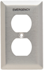 Engraved & Pad Printed Emergency Wall Plate - SS8ES - Legrand