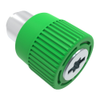 Captive Screw, 6-32 Thread, Flare-in, TORX®/Slot Combination, Knurled Green Knob - 4C-TS-06-2F1-K014 - Southco
