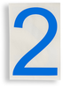 ToughStripe Die-Cut Blue Letter 2 - 121863 - Brady Corporation