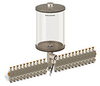 Clear View Multiple Feed Electro Lubricator, 1/2 gal Acrylic Reservoir, 23 Feeds, 1/8