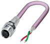Sensor Cord, 2P, M12 Rcpt-Free End, 1M; Connector To Connector Phoenix Contact - 01AC7014 - Newark, An Avnet Company