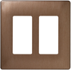Decorative Finish Screwless Wall Plates with Decorator Openings -- SW262BB - Image