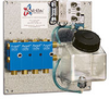 Quick Pack Complete Lubrication System, 4 Air Operated PurgeX Pumps for Liquid, 1 qt Polycarbonate Reservoir, 24VDC -- YB4111-104