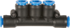 1/4" Hose 5-Way Pneumatic Fitting -- 8092744 - Image