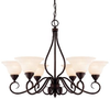 KP-104-6-13 Mid. Chandeliers-Glass Up - 656754 - Capital Lighting, Inc.