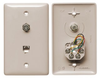 Datacommunication Face Plate with Jack - NS747LA - Hubbell Incorporated