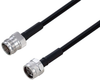 Outdoor Rated 4.3-10 Female to N Male Low PIM Cable 48 Inch Length Using SPO-250 Coax Using Times Microwave Parts - PE3C6336-48 - Pasternack