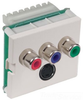 Datacommunication Face Plate with Jack - IMSC11015OW - Hubbell Incorporated