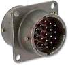 Circular Connector, Receptacle, Size 14-19 Position, Panel; Product Range Amphenol Industrial - 22J0100 - Newark, An Avnet Company