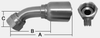 SHFBW SERIES - STAINLESS STEEL O-RING FACE SEAL -- SHFBW-08-08OFT45 - Image