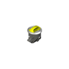 Novibra Push-to-Close Latch, Type 1 , Plastic, Black Body, Satin Cup, Diamond Brass Handle - MP-01-103-524 - Southco
