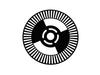Chopper Wheel, 60 and 2 Slot, for 3502 Chopper - 3516 - Newport MKS
