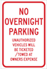 Brady B-959 Aluminum Rectangle White Parking Restriction, Permission & Information Sign - Reflective - 115513 - 754473-18506 - R. S. Hughes Company, Inc.
