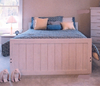 Whitewash Full Size Solid End Bed - JC2281B - Jess Crate Furniture