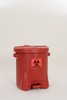 Eagle Red HDPE 14 gal Safety Can - 21 in Height - 22 in Overall Diameter - 048441-22263 - 048441-22263 - R. S. Hughes Company, Inc.
