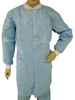 Epic Blue Large Polypropylene Cleanroom Lab Coat - TIANS 843785 L -- TIANS 843785 L