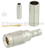 75 Ohm 1.0/2.3 Plug (Male) Push-On Connector For RG179-DS Cable, Crimp/Crimp - FMCN1116 - Fairview Microwave Inc.