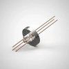Power Feedthrough, 2KV Pin To Ground, 1KV Pin To Pin, 0.050″, 3 Pins, Copper Conductor, 1.33″ Dia Grade 5 Titanium Conflat Flange, UHV Rated, Bakeable To 450°C - A23183-2-CF - MPF Products, INC.