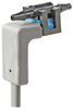 26PC Flow-Through Series, compensated/unamplified, gage, 0 psi to 30 psi, 1 x 4 SIP with wire harness, small flow-through port -- 26PCDFG5G - Image