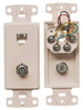 Datacommunication Face Plate with Jack - NS783LA - Hubbell Incorporated