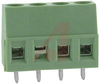 Terminal Block; 17.5 A; 250 V; 5 mm; 26to 14 AWG; 4; Screw; Solder; 4 kV; PA - 70054388 - Allied Electronics, Inc.