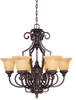1P-50201-6-16 Mid. Chandeliers-Glass Up - 457300 - Capital Lighting, Inc.