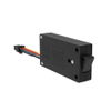 Miniature Electronic Slide Bolt, Side Mount, With Microswitch, Without Mechanical Override, Plastic, Black -- EM-05-21-110 - Image