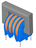 27,000uH, 50%, 1000mOhm, 0.7Amp Max. DIP Common Mode Chokes - DCM211521V-273U - ITG Electronics, Inc.