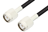 TNC Male to TNC Male Cable 48 Inch Length Using RG58 Coax - PE3394-48 - Pasternack
