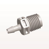 Threaded Connector, Barbed, Natural - N8S5 - Qosina Corp.
