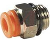 Fitting, pneumatic, male connector, Uni1/4 port, for 1/4 inch OD tube -- 70071893