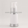 Airless Bottle, Clear Cap, White Body, 30 mL -- CPR06CSW - MSX030 - Image