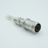 MS Series, Multipin Feedthrough, 4 Pins, 700 Volts, 10 Amps per Pin, 0.056″ Dia Conductors, w/ Air-side Connector, 0.5″ NPT - A0198-4-NPT - MPF Products, INC.