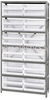 Storage Shelving with Bins - QSBU-245CL - Simplastics