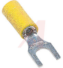 Fork Crimp Terminal; Crimp Connector; 12 to 10 AWG; 600 V; Copper; Vinyl; Fork - 70091890 - Allied Electronics, Inc.