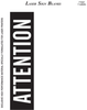 Brady Rectangle Health & Safety Sign - 10 in Width x 7 in Height - TEXT: SIGN OSHA ATTENTION - 12815 - 754473-12815 - R. S. Hughes Company, Inc.
