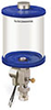 Blue Color Key, Clear View Single Feed Electro Lubricator, 1 qt Pyrex Reservoir, 1/8” Female NPT Outlet, 5/8”-18 Thread for Remote Mounting, 24VDC - B5160-032PB024DBW - Oil-Rite Corp.