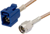 SMA Male to Blue FAKRA Jack Cable 60 Inch Length Using RG316 Coax - PE39348C-60 - Pasternack
