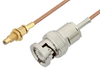 BNC Male to SSMC Jack Bulkhead Cable 36 Inch Length Using RG178 Coax - PE3C4398-36 - Pasternack