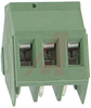 PCB, Terminal Block; 30-14 AWG; 3; 45 deg; 15/16 A; 300/450 V; M3; Screw Cage - 70077092 - Allied Electronics, Inc.