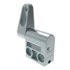 Constant Torque Hinge, Asymmetric, Forward Torque 4.1 N-m , Reverse Torque 2.8 N-m , Rivet / Screw , Zinc Alloy, Natural - ST-12A-360FA-33 - Southco