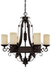3606RI-125 Mid. Chandeliers-Pillar Candle - 431761 - Capital Lighting, Inc.