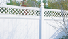 Privacy Vinyl Fence - Chesterfield with Lattice Accent - CertainTeed Corporation