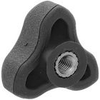 Lobed Hand Wheels & Knobs - Female - KTL1000A - Essentra Components