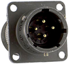 Circular Connector, Receptacle, Size 14, 5 Position, Wall; Product Range Amphenol Industrial - 48K3777 - Newark, An Avnet Company