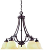 GZ-1-2090-5-25 Mid. Chandeliers-Glass Down - 766950 - Capital Lighting, Inc.