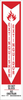 Brady B-302 Polyester White Fire Equipment Sign - 4 in Width x 18 in Height - Laminated - Language English / Spanish - TEXT: EXTINGUISHER DO NOT BLOCK / EXTINGUIDOR NO OBSTRUIR - 124564 - 754473-81009 - R. S. Hughes Company, Inc.